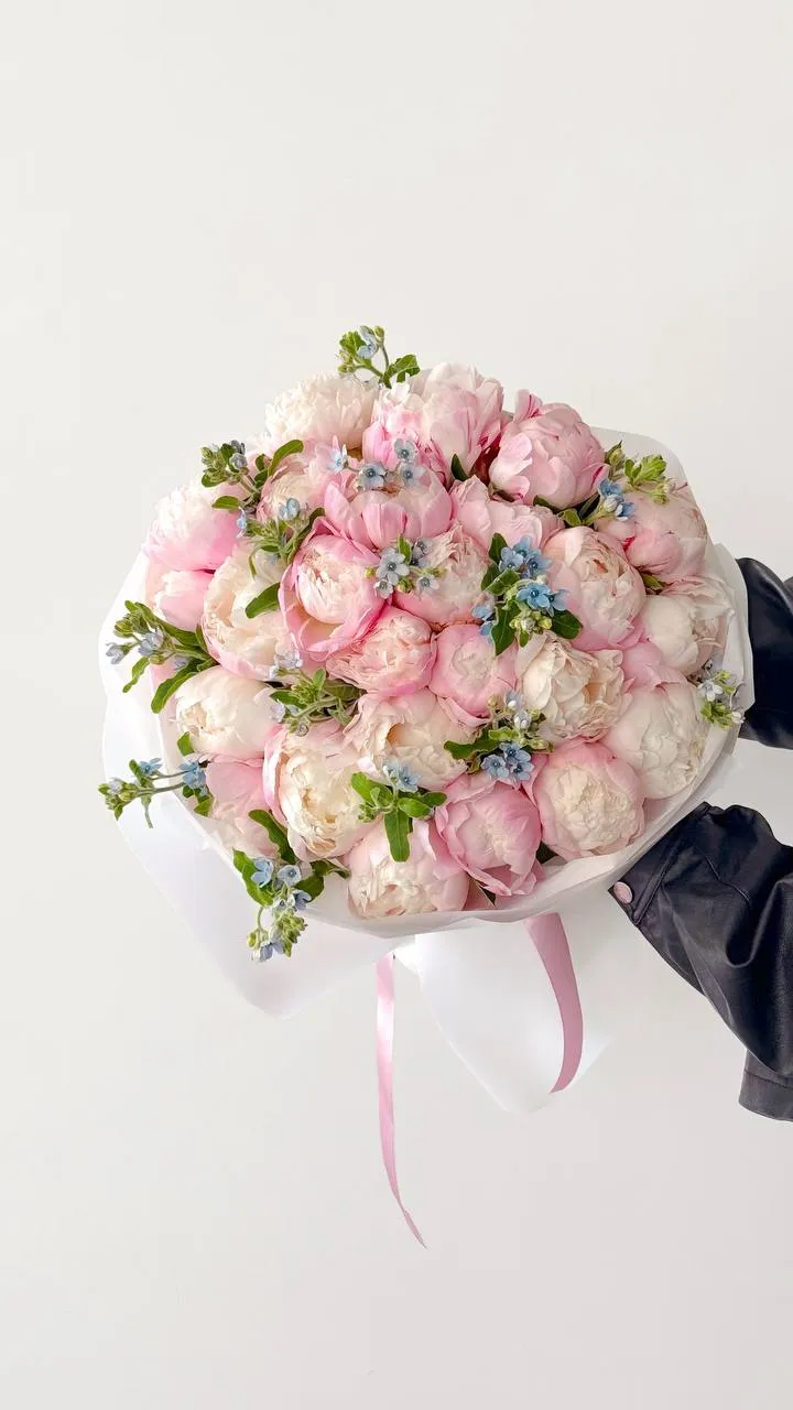 Blush & Blue — designer bouquet by WTF! Dnipro