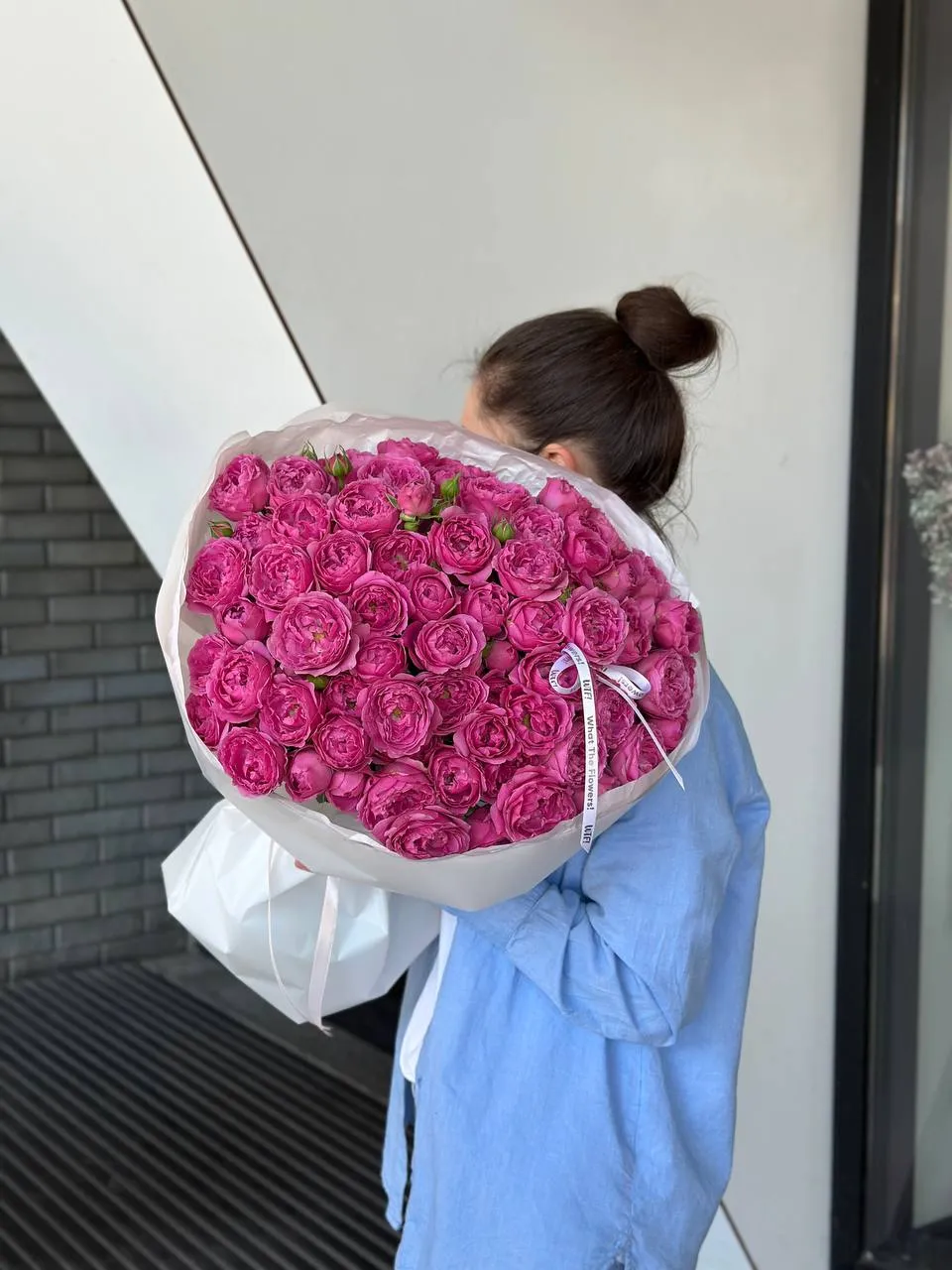 Magenta Spray Rose — designer bouquet by WTF! Dnipro