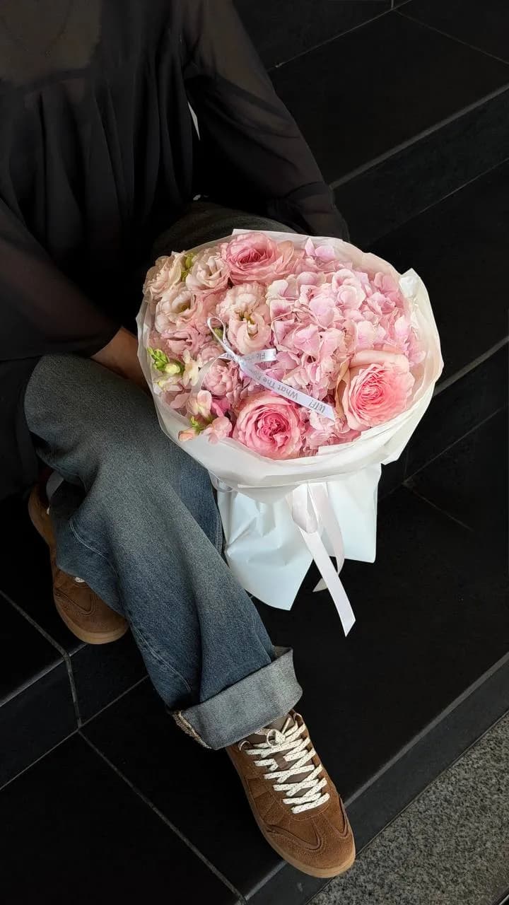 Pink Bloom Charm — designer bouquet by WTF! Dnipro
