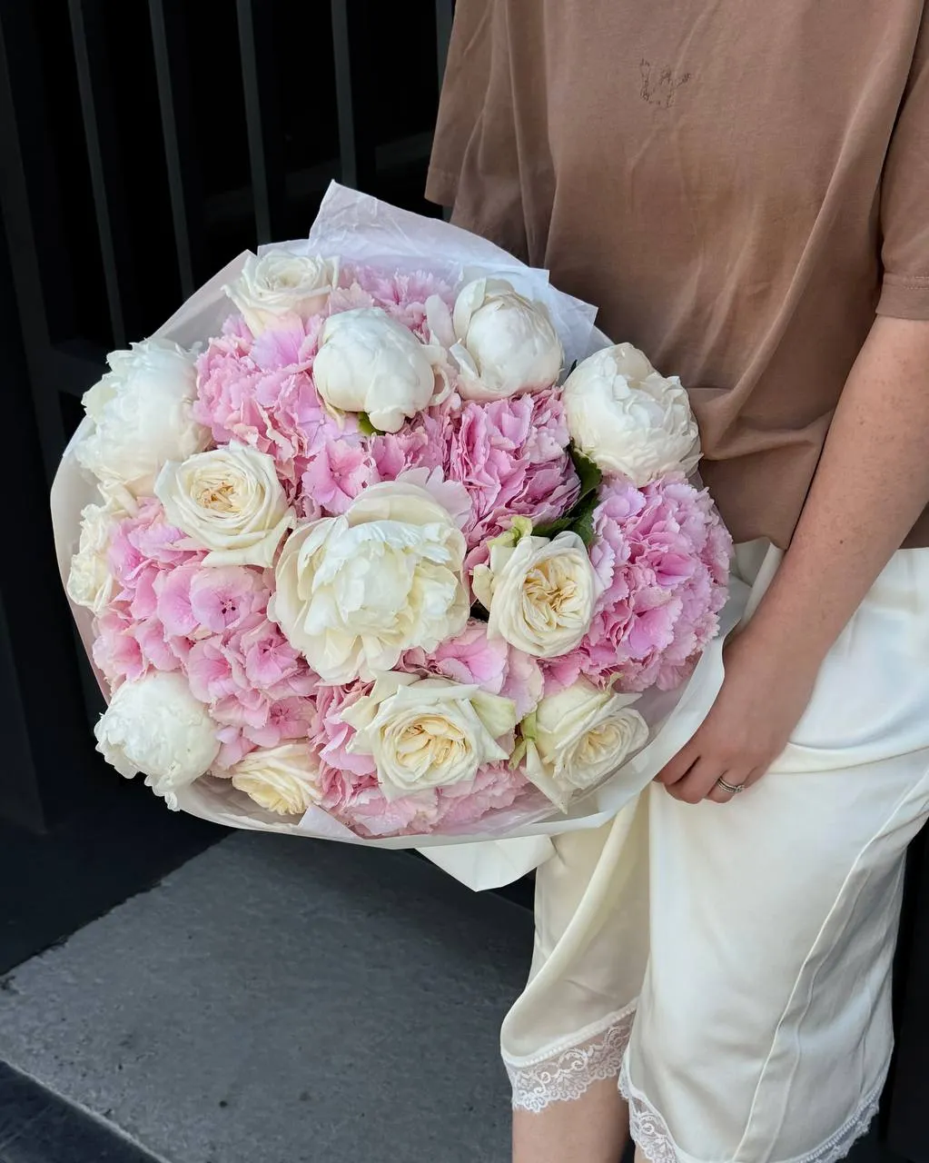 Pink Ivory Bloom — designer bouquet by WTF! Dnipro