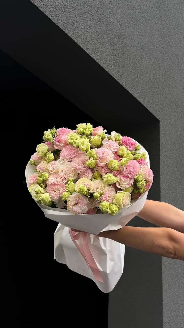 Pink Lisianthus Bloom — designer bouquet by WTF! Dnipro