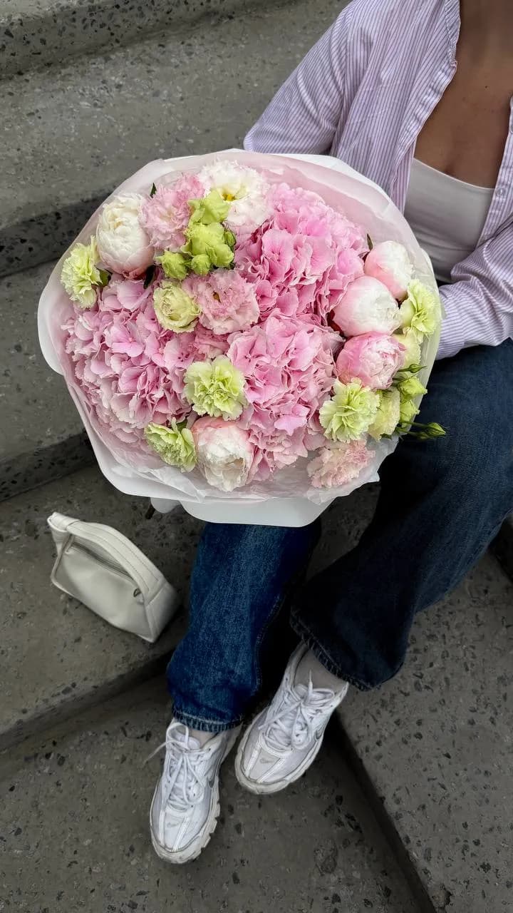 Pink Pastel Trio — авторский букет от WTF! Днепр