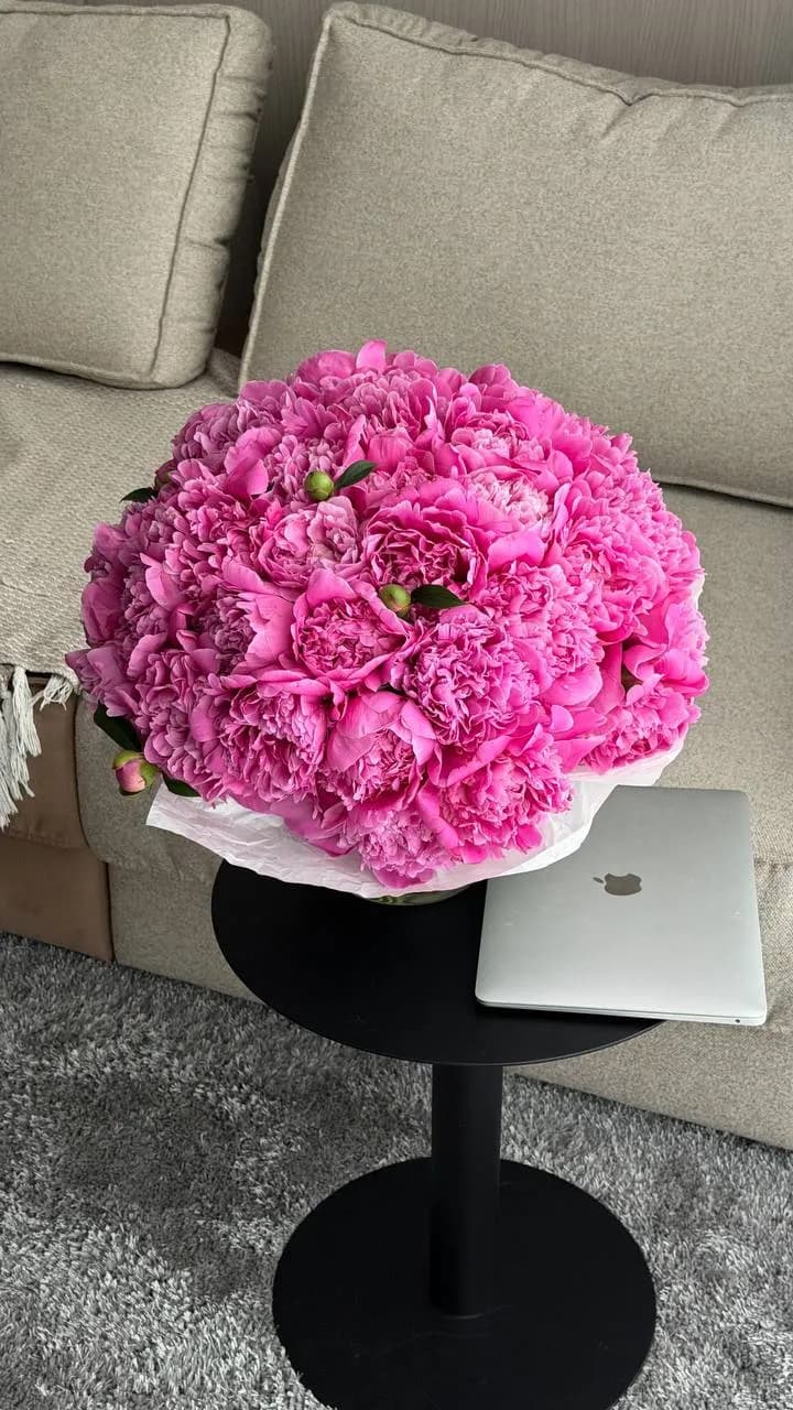 Pink Peony 45 — designer bouquet by WTF! Dnipro