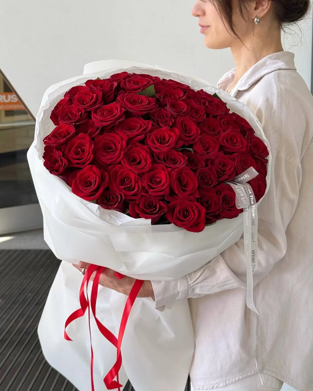 Red Rose 51 — designer bouquet by WTF! Dnipro