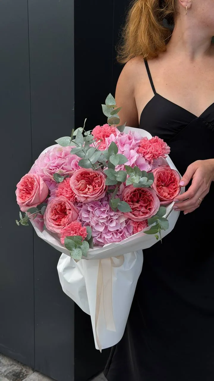 Rose Carnation Blush — designer bouquet by WTF! Dnipro