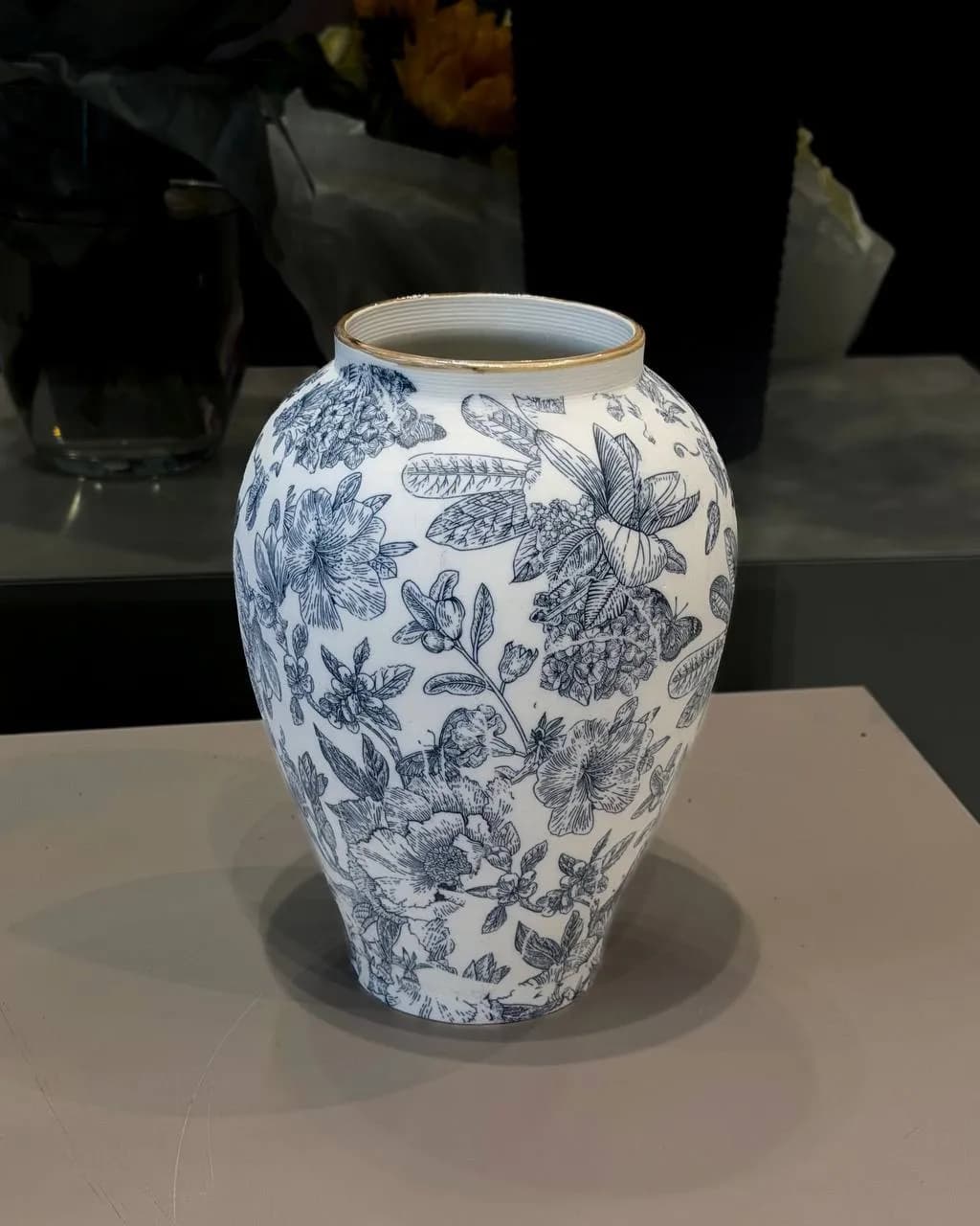 Vase Botanical Print — designer bouquet by WTF! Dnipro