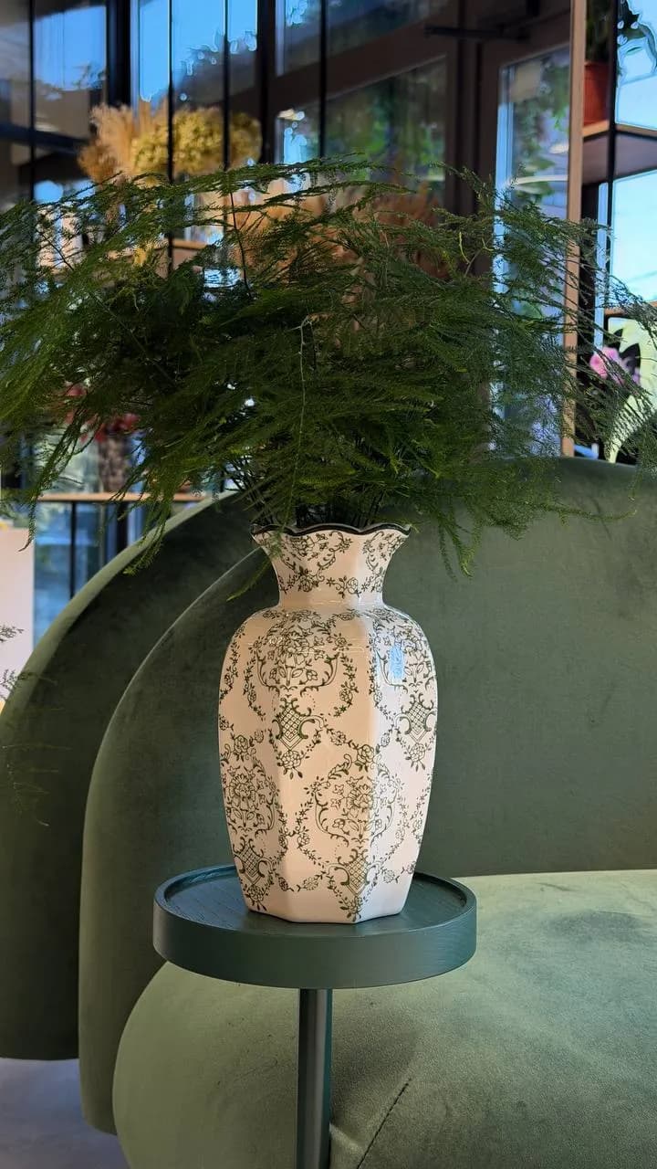 Vase Damask Print M — авторский букет от WTF! Днепр