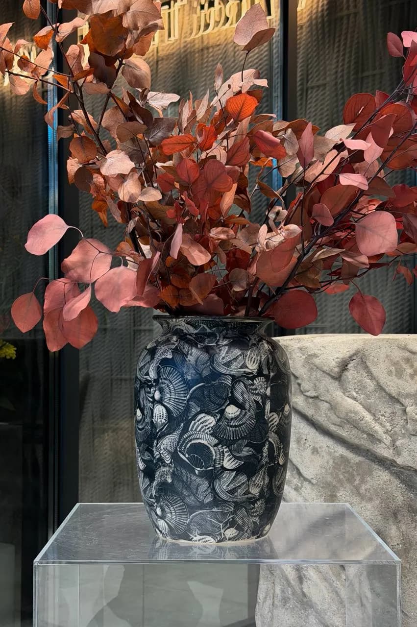 Vase Shell Print M — designer bouquet by WTF! Dnipro