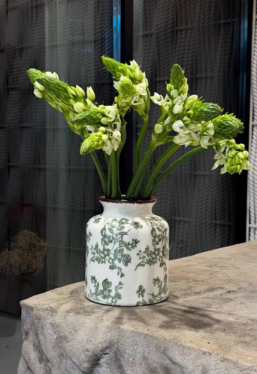 Vase Toile Print XS — designer bouquet by WTF! Dnipro