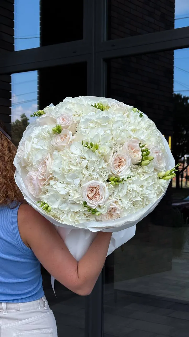 White Freesia Bloom — designer bouquet by WTF! Dnipro